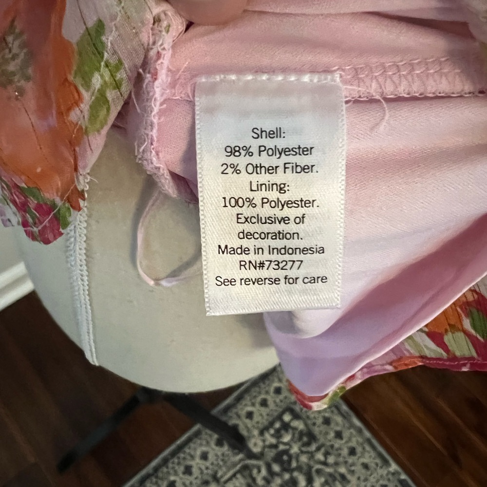 LC Lauren Conrad Smocked Peplum Top, Floral Print - Picture 12 of 12